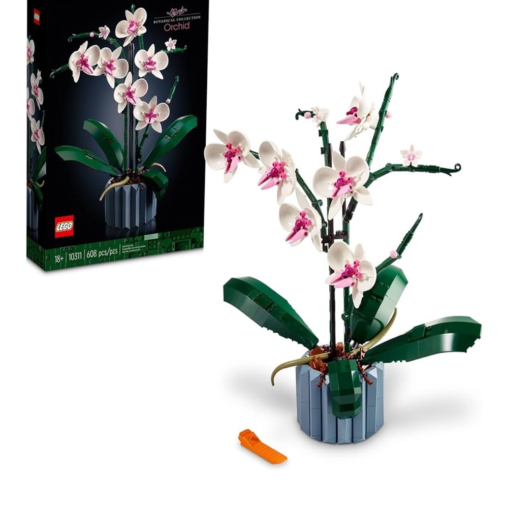 LEGO Botanical Collection Orchid with White and Pink Blooms